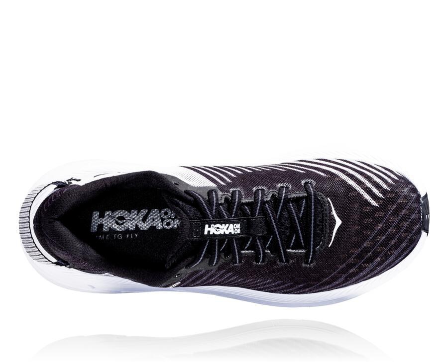 Hoka One One Mens Running Shoes - Rincon - Black/White - XBKL14265